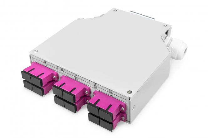 Оптичний бокс DIGITUS DIN Rail, 6xSC DX, OM4, в комплекті