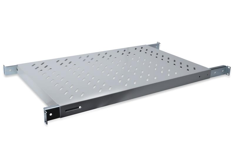Полиця DIGITUS 19", 1U, регульована, 700мм, сіра