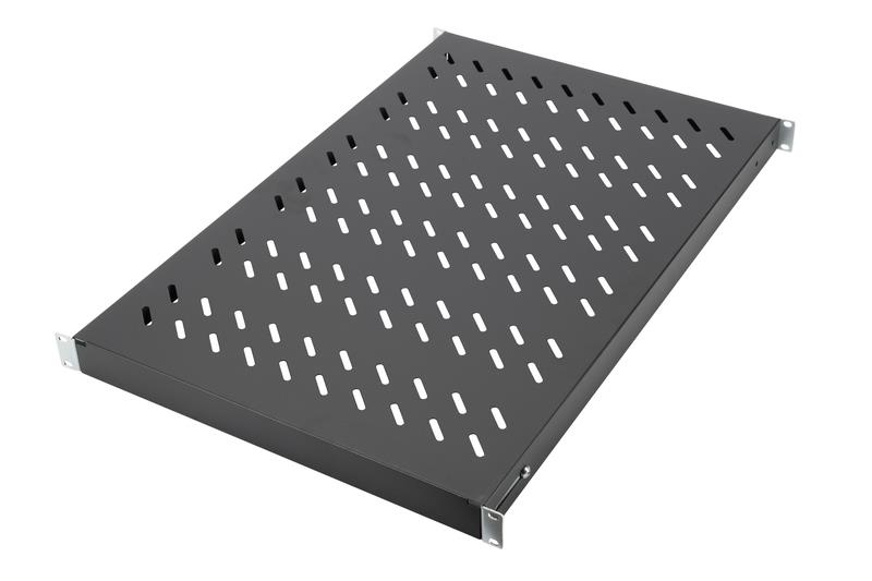 Полиця DIGITUS 19", 1U, регульована, 700мм, чорна