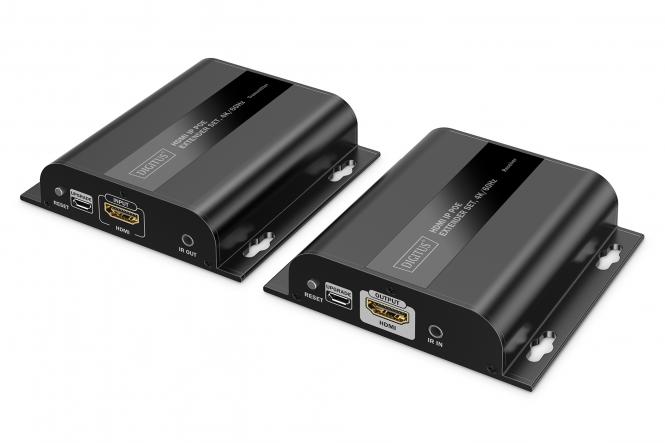 Подовжувач DIGITUS HDMI IP PoE Extender Set, 4K/60Hz, 120/200 m, CAT
