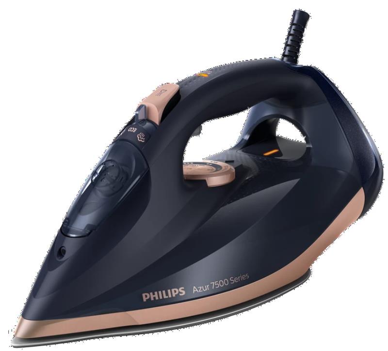 Праска Philips 7500 Series, 3200Вт, 300мл, паровий удар -260гр, постійна пара - 50гр, нерж. сталь, синій
