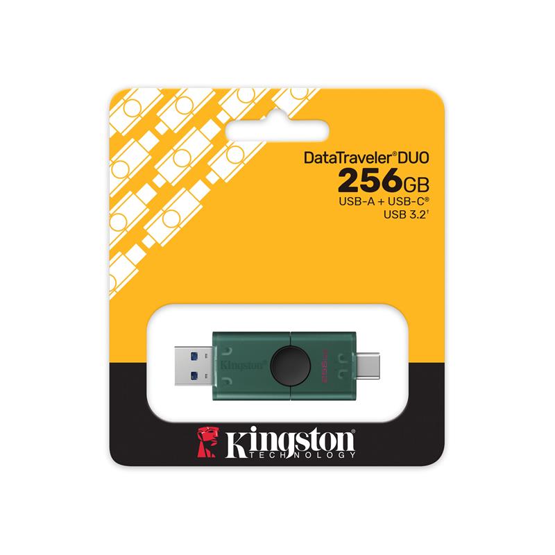 Накопичувач Kingston 256GB USB 3.2 Type-A + Type-C DT DuoG2