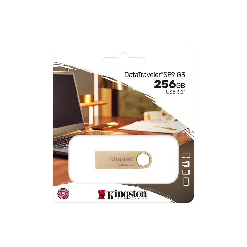 Накопичувач Kingston 256GB USB 3.2 Type-A Gen1 DT SE9 G3