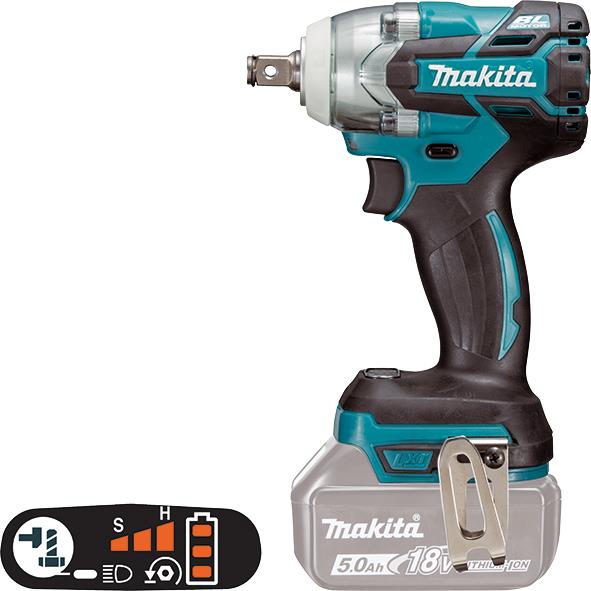 Гайковерт ударний Makita DTW 285 Z LXT 18В 280Нм 2800об/хв 1.3кг без АКБ та ЗП