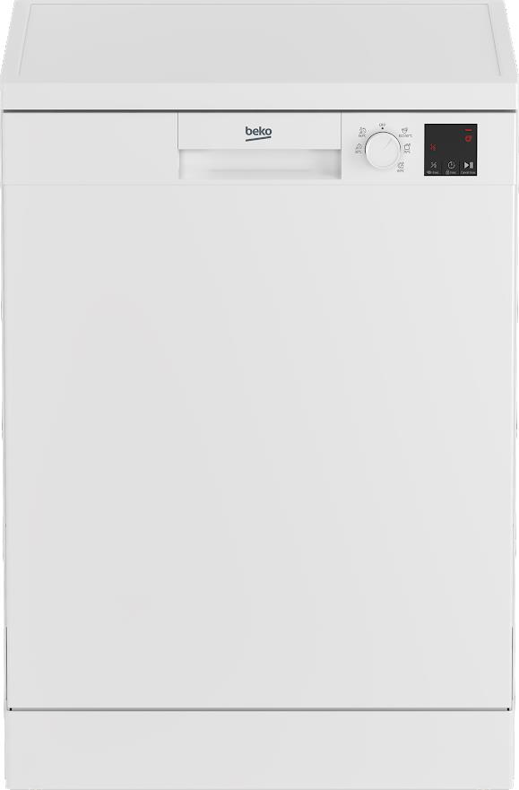 Отдельно стоящая посудомоечная машина Beko DVN05321W - 60 см./13 компл./5 програм/А++/белый