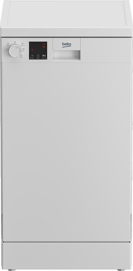 Отдельно стоящая посудомоечная машина Beko DVS05023W - 45 см./10 компл./5 програм/А++/белый