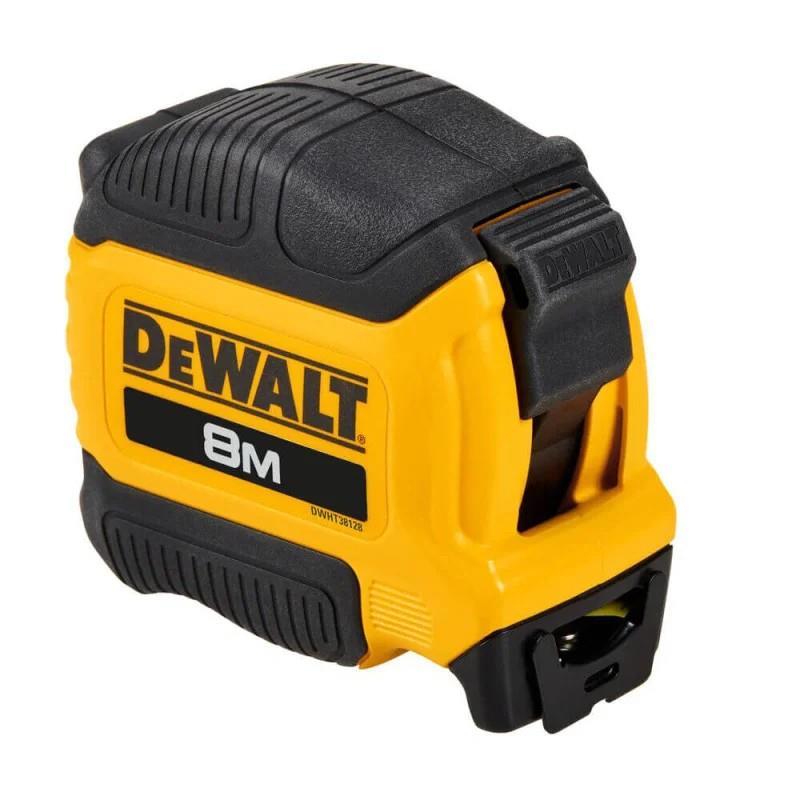 Рулетка DeWALT COMPACT, 8мх28мм, з фіксатором змотування, АБС-пластик, магніт