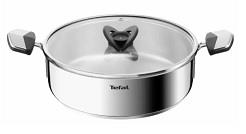 Сотейник Tefal Emotion+, з кришкою, 24см, нержавіюча сталь, бакеліт