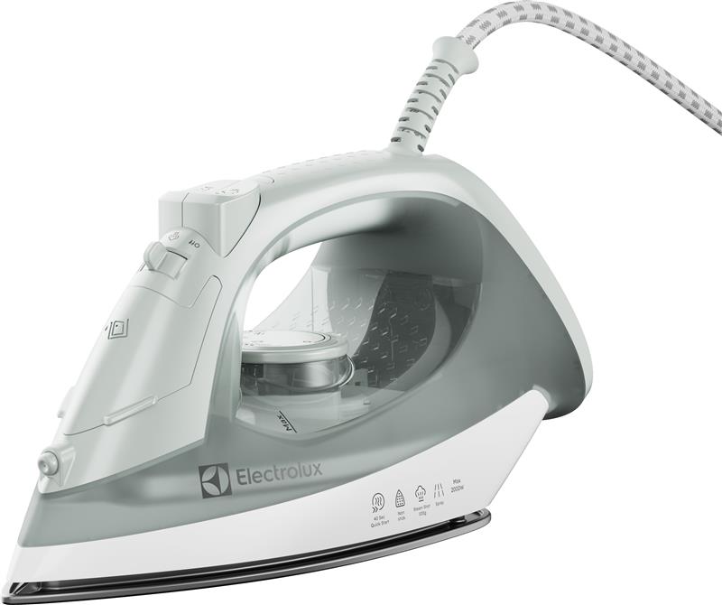 Праска Electrolux компактна, 2000Вт, 200мл, паровий удар 80гр, керам. підошва, зелений