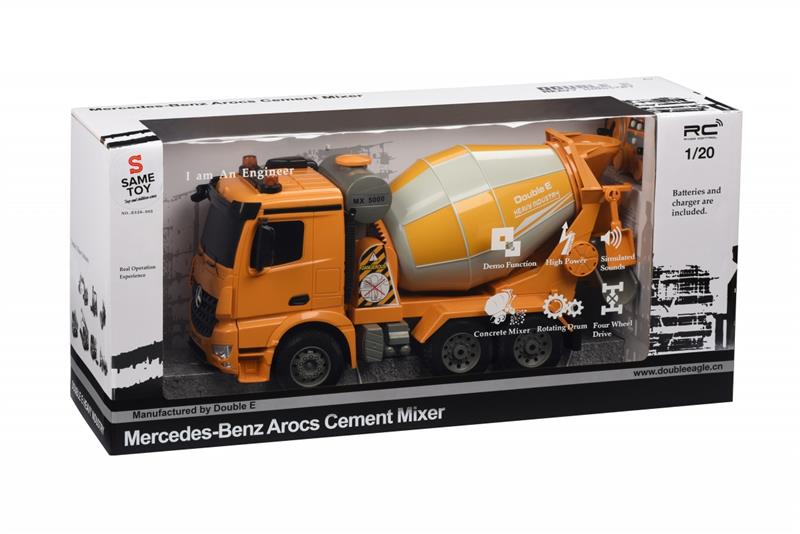 Машинка на р/у Same Toy Бетономешалка желтая Mercedes-Benz 1:20 E528-003