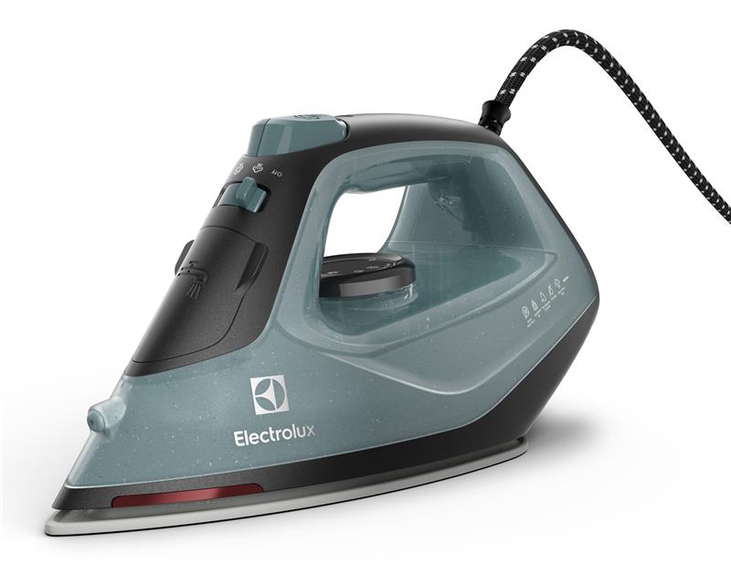 Праска Electrolux, 2400Вт, 250мл, паровий удар 110гр, керам. підошва, зелено-чорний