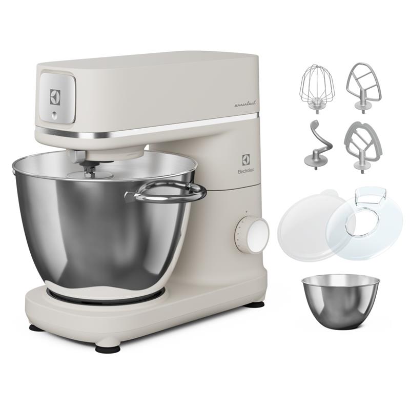 Кухонна машина Electrolux, 1200Вт, чаша-метал, корпус-метал, насадок-4, білий