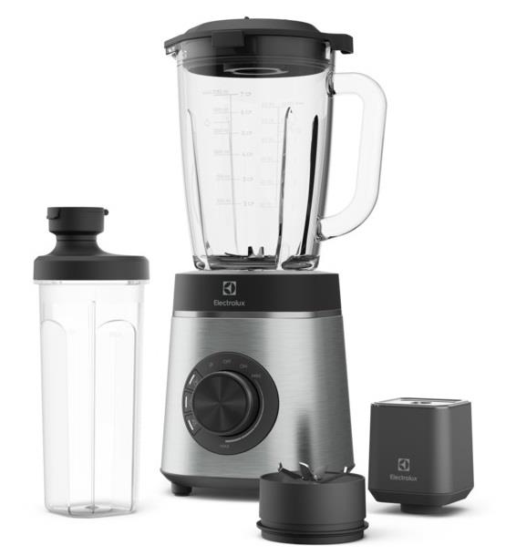 Блендер Electrolux стаціонарний 1400Вт, чаша-1750мл, скло, вакуумний, кришення льоду, приготування супу, імпульсний режим, метал