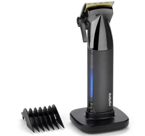 Машинка для стриження Babyliss Super-X Metal Series, акум., насадок-12, сталь з графітовим покриттям, чорно-сріблястий