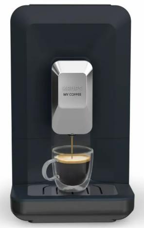 Кавомашина Krups My Coffee 1.5л, зерно, ОLED дисплей, авторецептів - 3, метал, чорний
