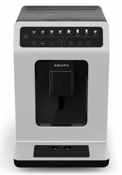 Кавомашина Krups Evidence Eco-Design 2.3л, зерно, автомат.капучинатор, LED - дисплей, аторец. - 8, сенсор.керування, чорно-білий