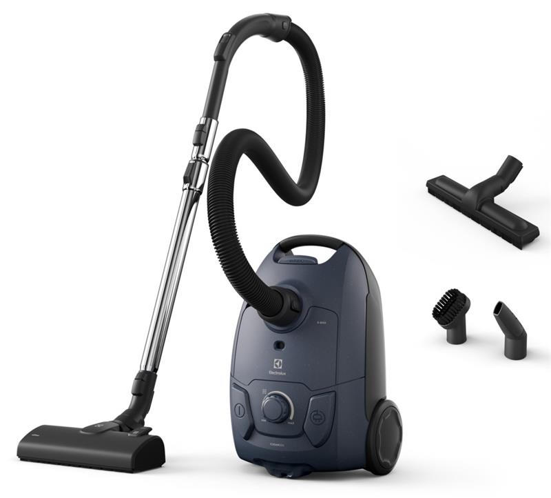 Пилосос Electrolux мішковий, 650Вт, 3л, HEPA13, s-bag, 3 насадки, синій