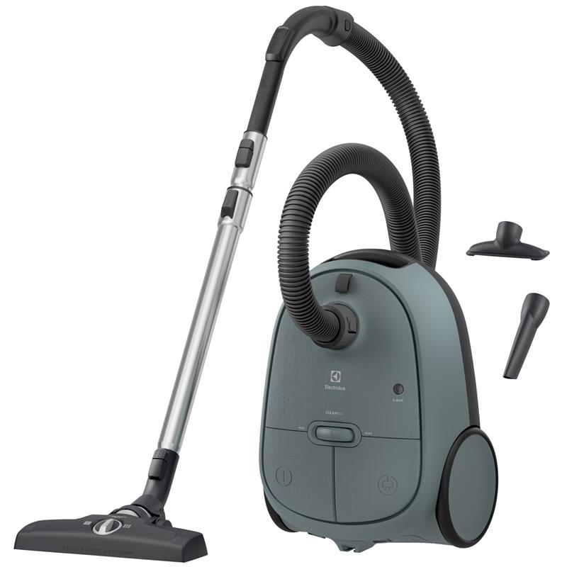 Пилосос Electrolux мішковий, 750Вт, 3.5л, HEPA12, s-bag, 3 насадки, зелений