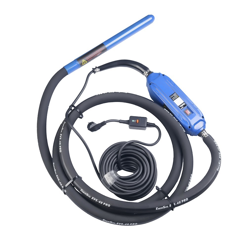 Віброущільнювач глибинний високочастотний EnerSol ECV-40PRO 230В 12000об/хв 1.2кВт 3.2кН D 40мм 13.5кг
