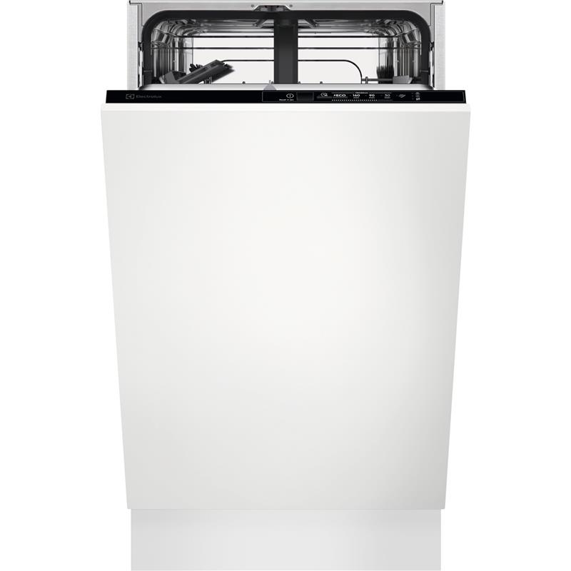 Посудомийна машина Electrolux вбудована, 9компл., F, 45см, інвертор, чорний