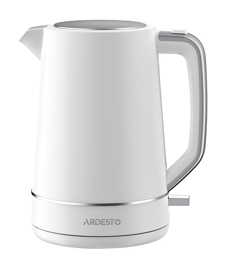 Електрочайник ARDESTO Timeless Elegance, 1.7л, Otter, пластик, білий матовий
