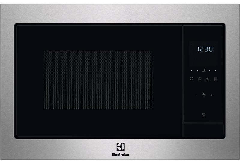 Мікрохвильова піч Electrolux вбудована, 25л, електрон. керування, 900Вт, гриль, дисплей, нерж