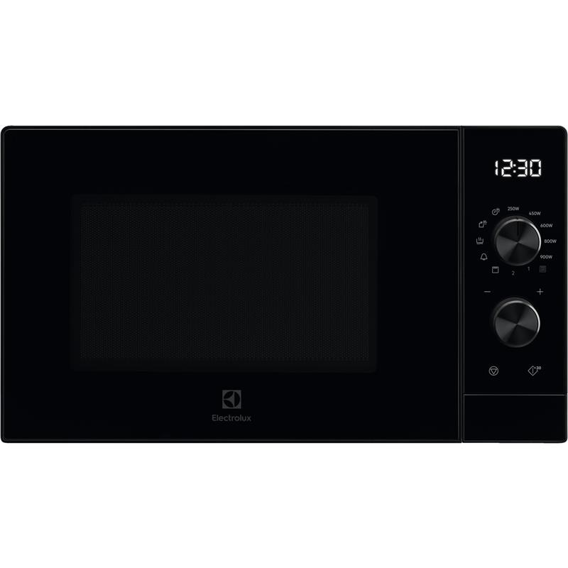 Мікрохвильова піч Electrolux, 25л, мех. керування, 900Вт, гриль, дисплей, інвертор, чорний