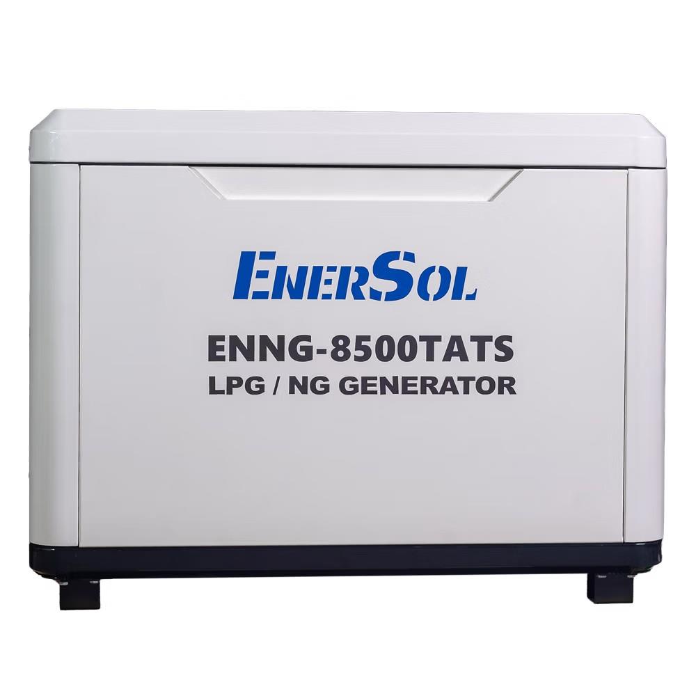 Генератор газовий EnerSol ENNG-8500TATS, LPG\NG, 400В, 8.0-8.5кВт, 3Фази, електростартер, АВР, 160.0кг
