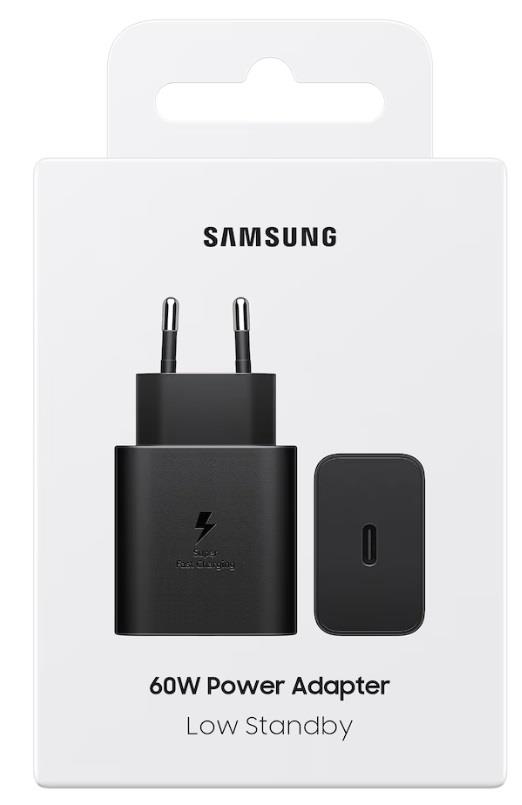 Зарядний пристрій мережевий Samsung 60Вт USB-С PD PPS, чорний