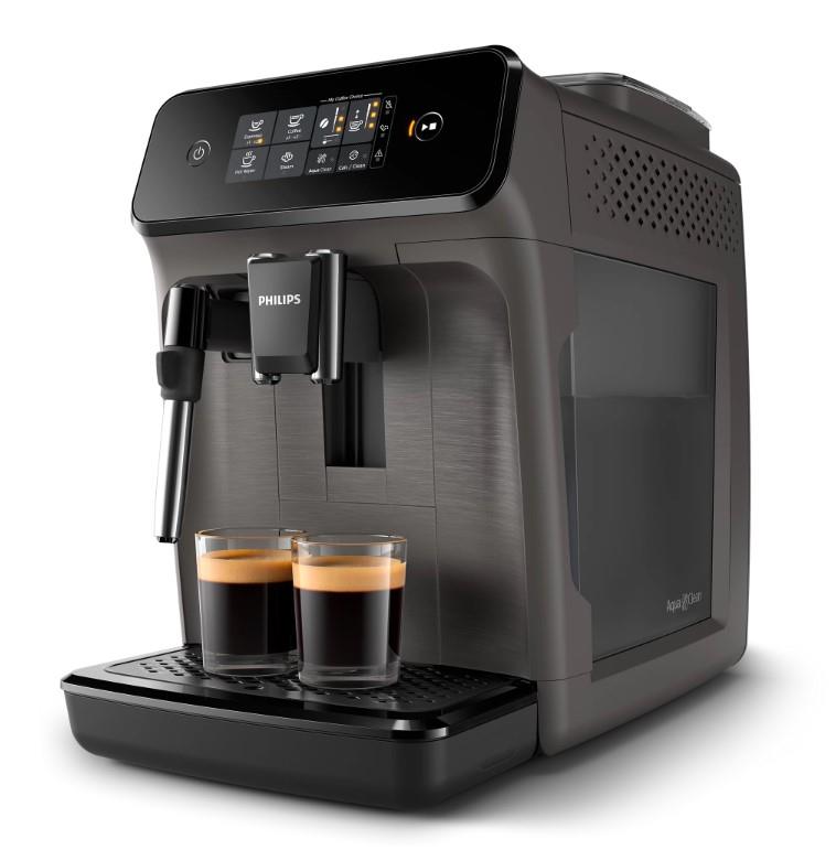 Кавомашина Philips Series 1200 1.8л, зерно, ручний капучинатор, авторецептів - 2, чорний