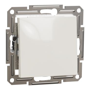 Перемикач 1-клавішний Schneider Electric, Asfora (кремовий, без рамки)