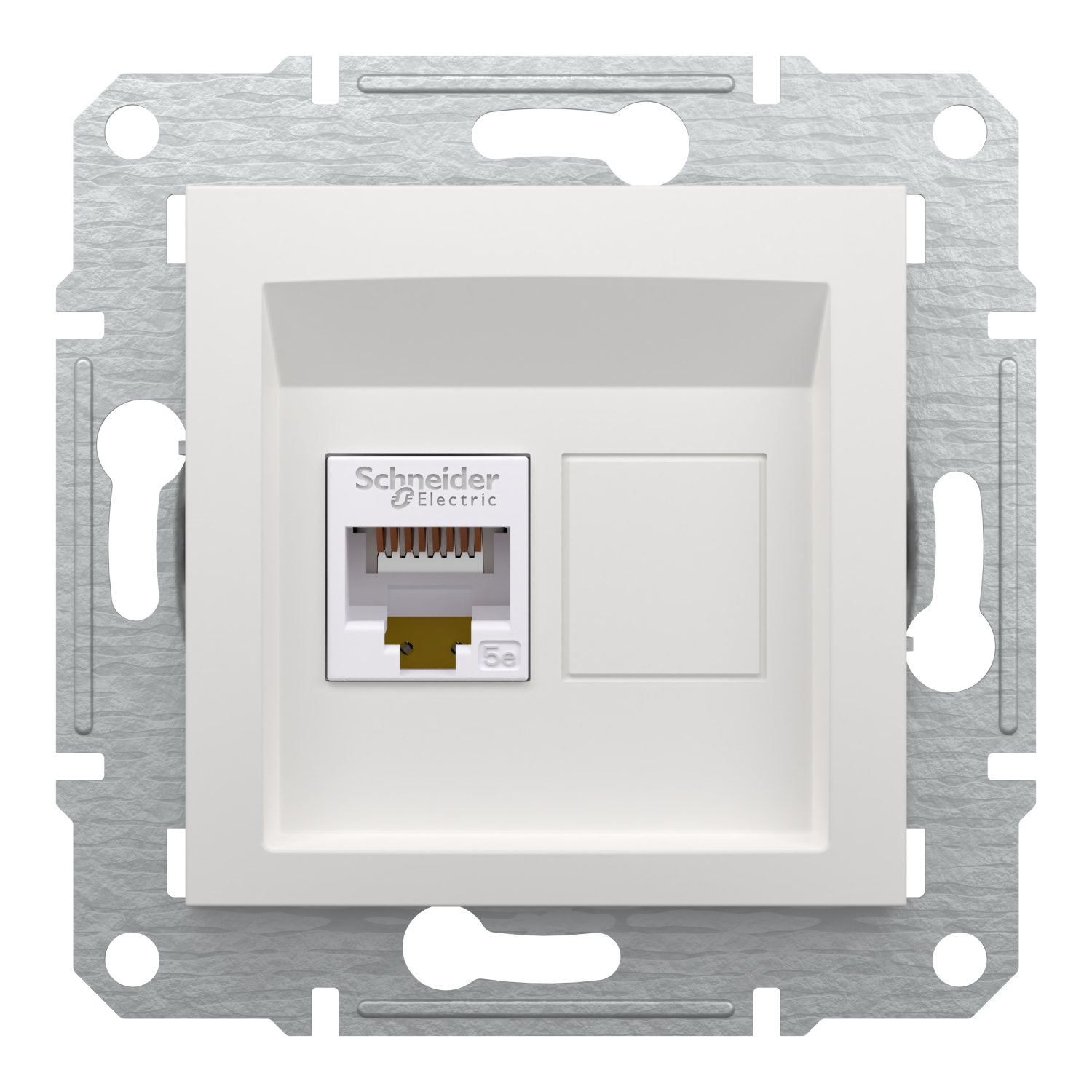Розетка комп'ютерна RJ45 Schneider Electric, Asfora (білий, без рамки)