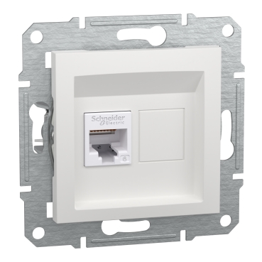 Розетка комп'ютерна rj45 Schneider Electric, Asfora (білий, без рамки)