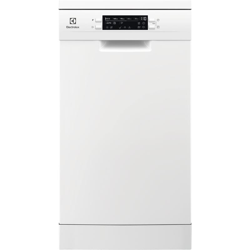 Посудомийна машина Electrolux, 10компл., Е, 45см, дисплей, інвертор, 3й кошик, білий