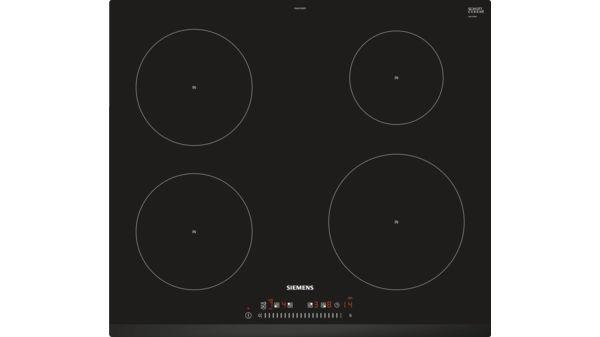 Варочная поверхность стеклокерамическая Siemens EU631FEB1E -индукция/60см/4конф/слайдер/черная