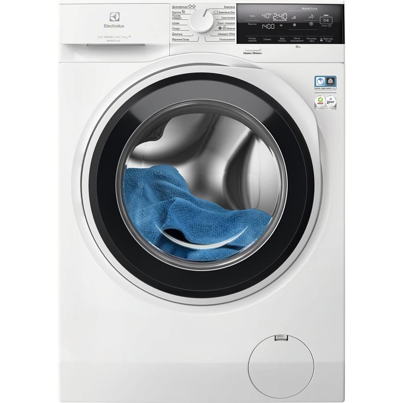 Пральна машина Electrolux фронтальна, 9кг, 1400, A, 66см, дисплей, інвертор, білий