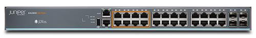 Комутатор Juniper EX2300 Class Multi-Gig 16 x 1G, 8x1G/2.5G copper ports PoE+, 4x1/10G SFP/SFP+, 380W