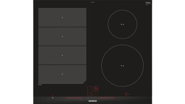 Варочная поверхность стеклокерам. Siemens EX675LEC1E -индукция/60см/3 зоны/слайдер/черный