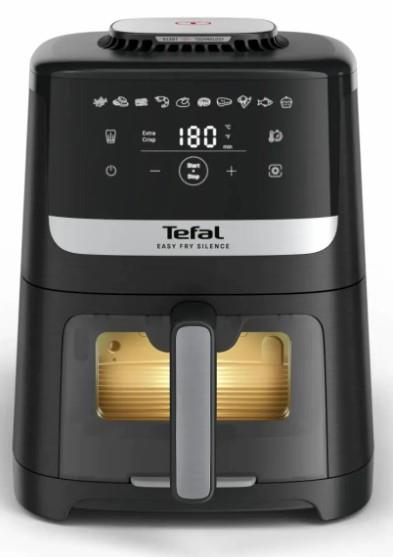 Мультипіч Tefal Easy Fry Silence Vision, 1670Вт, чаша-5л, сенсорне керув., 10 програм, з віконцем, пластик, чорний