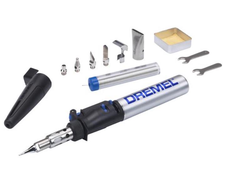Паяльник газовий Dremel Versatip 2000 1200°C паливо 17мл п'єзо 6 насадок 0.8кг