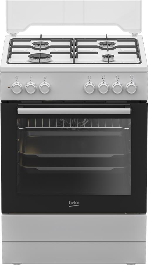 Плита Beko комбінована, 66л, 60x60см, конвекція, білий
