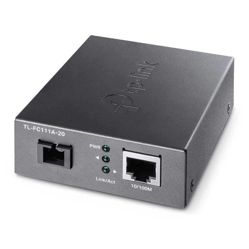 Медіаконвертер TP-LINK FC111A-20 1xFE, 100Base-LX, SM, WDM, 20km, SC