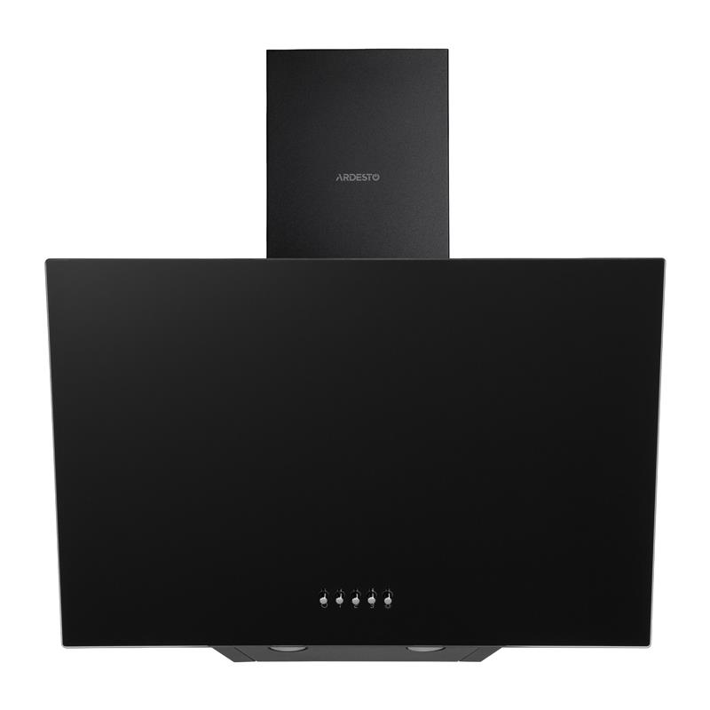 Витяжка ARDESTO похила FCH-F1300BLG 60см, 900м3ч, скло, 2х1Вт LED, кнопкове, чорний