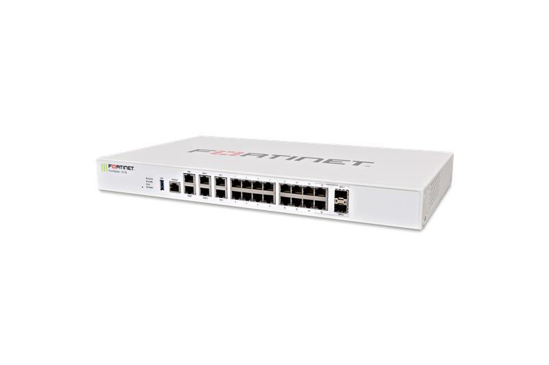 Міжмережевий екран Fortinet FG-101E, 2GExWAN, 1GExMgmt, 2GExHA, 14GExSwitch ports, 480GB onbord stor