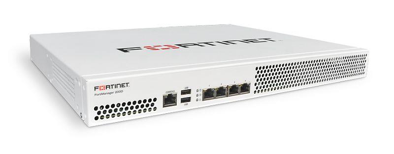Сервер Fortinet FMG-200D, manages 30 Fortinet devices/Virtual Domains.