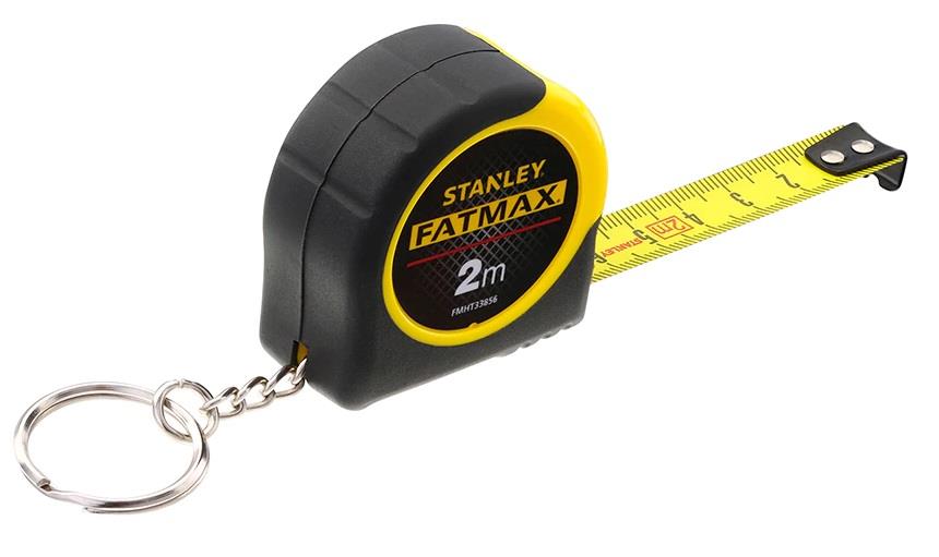 Рулетка Stanley "FatMax", фиксатор, брелок, 2м х 13мм