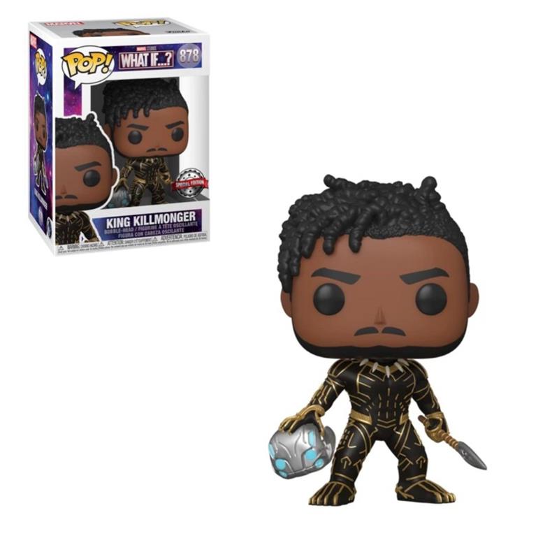 Коллекционная фигурка Funko POP! Bobble Marvel What If King Kilmonger (Exc) 56264