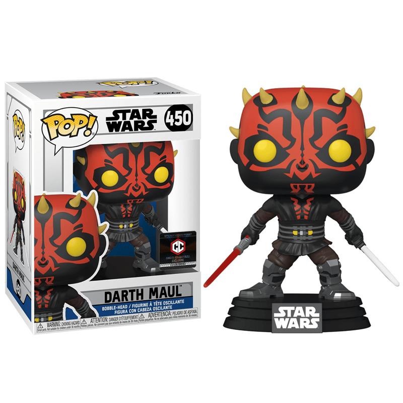 Коллекционная Фигурка Funko POP! Bobble Star Wars Clone Wars Darth Maul w/Saber (Exc) 56790