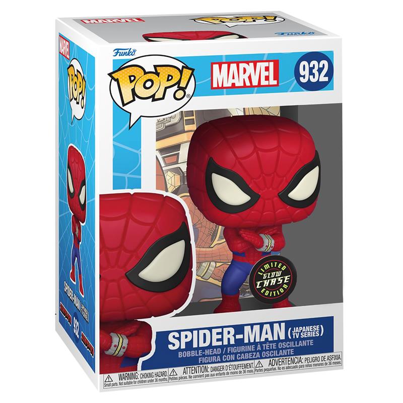 Коллекционная Фигурка Funko POP! Bobble Marvel Spider-Man (Japanese TV Series) w/(GW) Chase (Exc) 58250