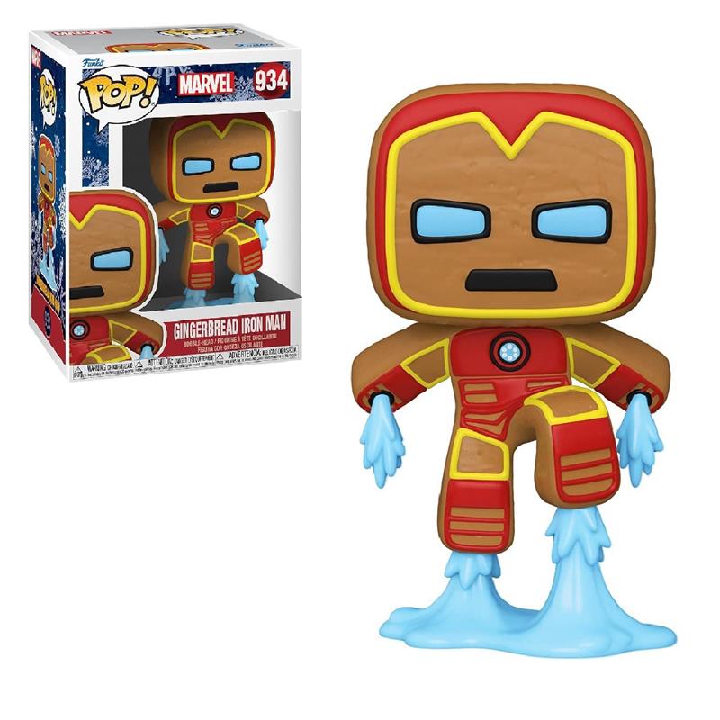 Коллекционная Фигурка Funko POP! Bobble Marvel Holiday Gingerbread Iron Man 50658